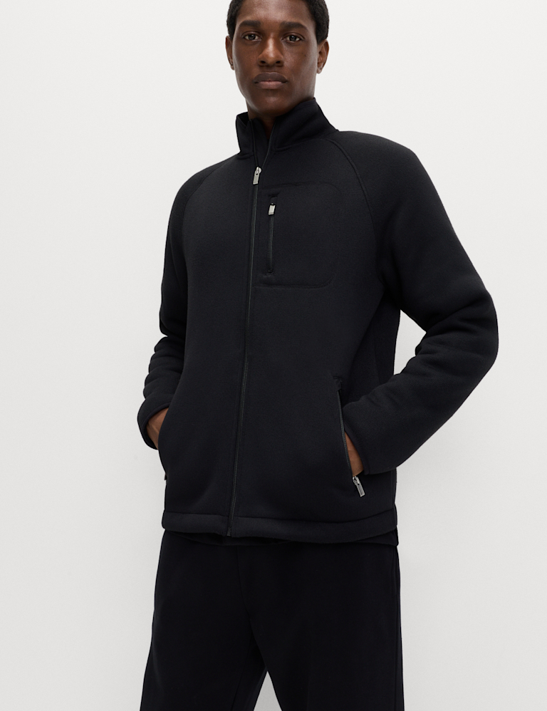 Zip Up Funnel Neck Fleece