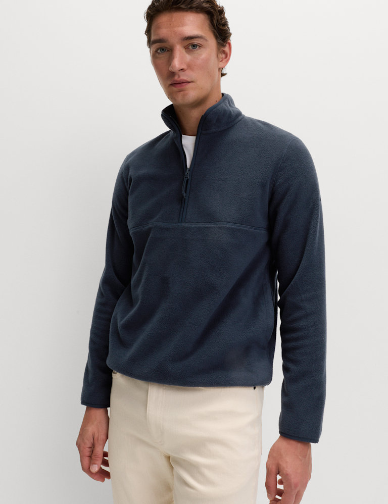 Half Zip Textured Fleece