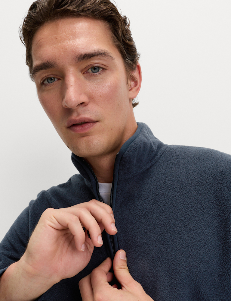 Half Zip Textured Fleece