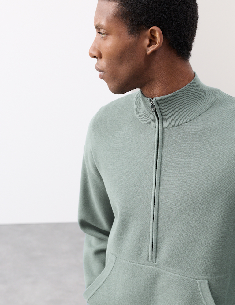 Milano Stitch Half Zip Jumper
