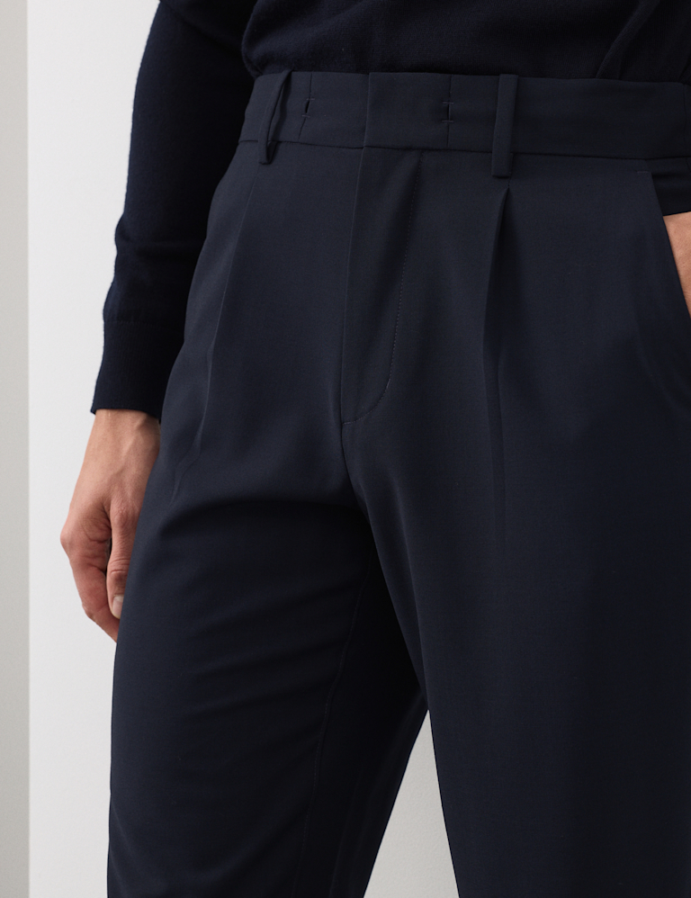Wool Blend Performance Trousers