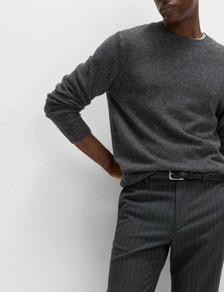 Slim Fit Pinstripe Trousers