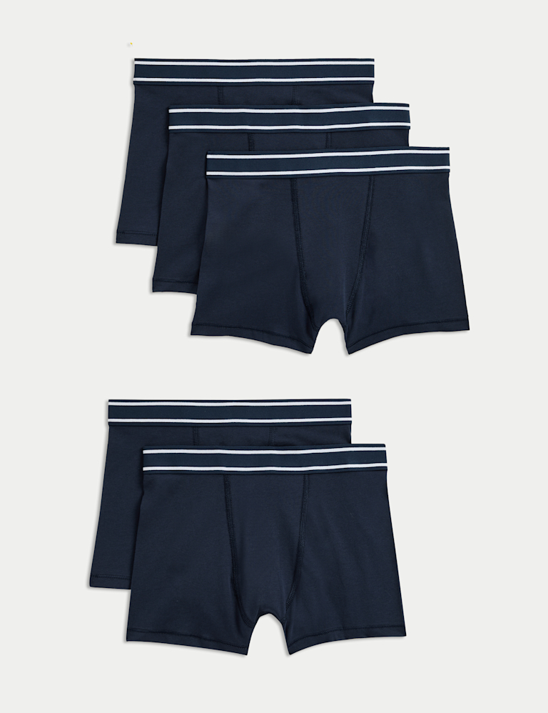 5pk Cotton with Stretch Trunks (5-16 Yrs)