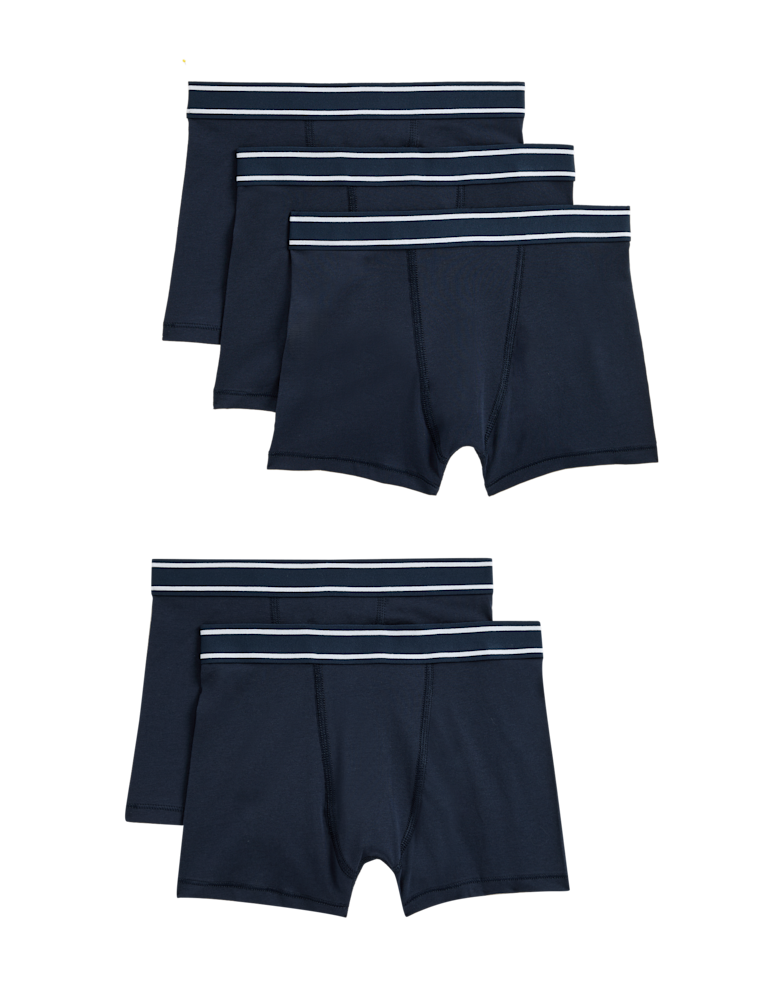 5pk Cotton with Stretch Trunks (5-16 Yrs)