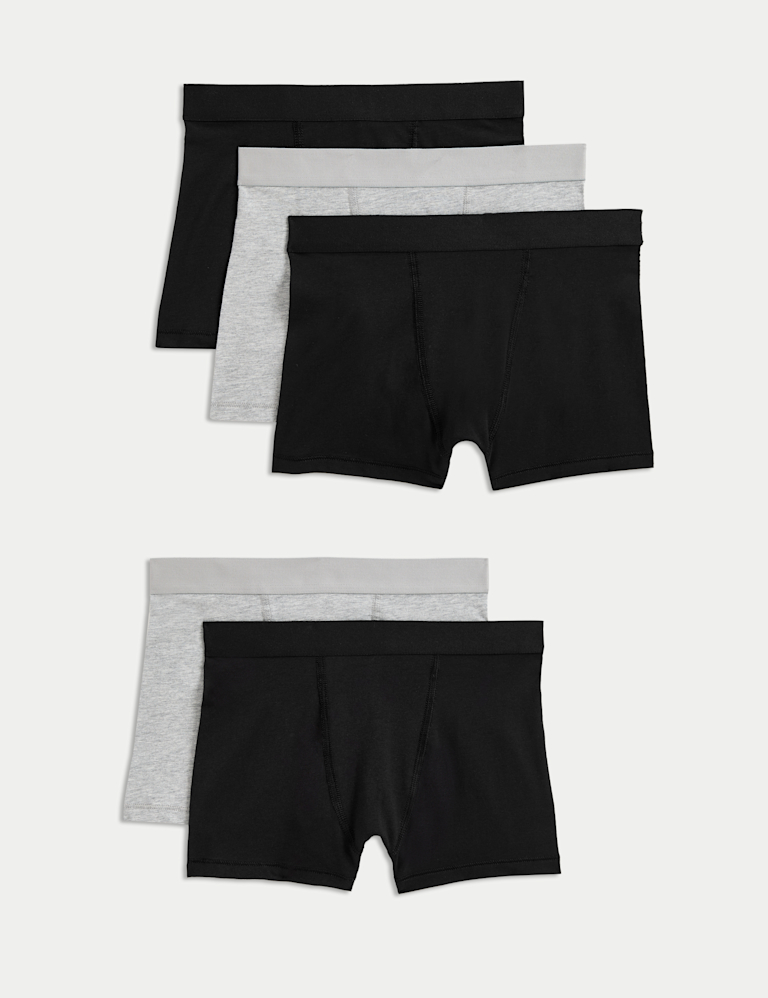 5pk Cotton with Stretch Trunks (5-16 Yrs)
