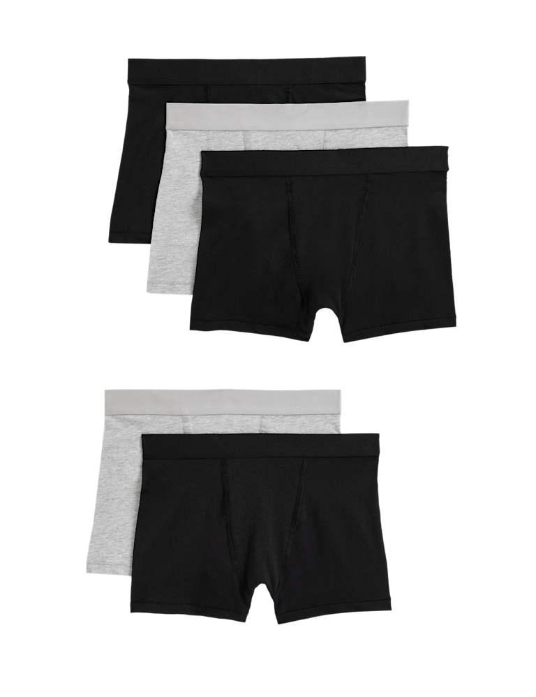 5pk Cotton with Stretch Trunks (5-16 Yrs)