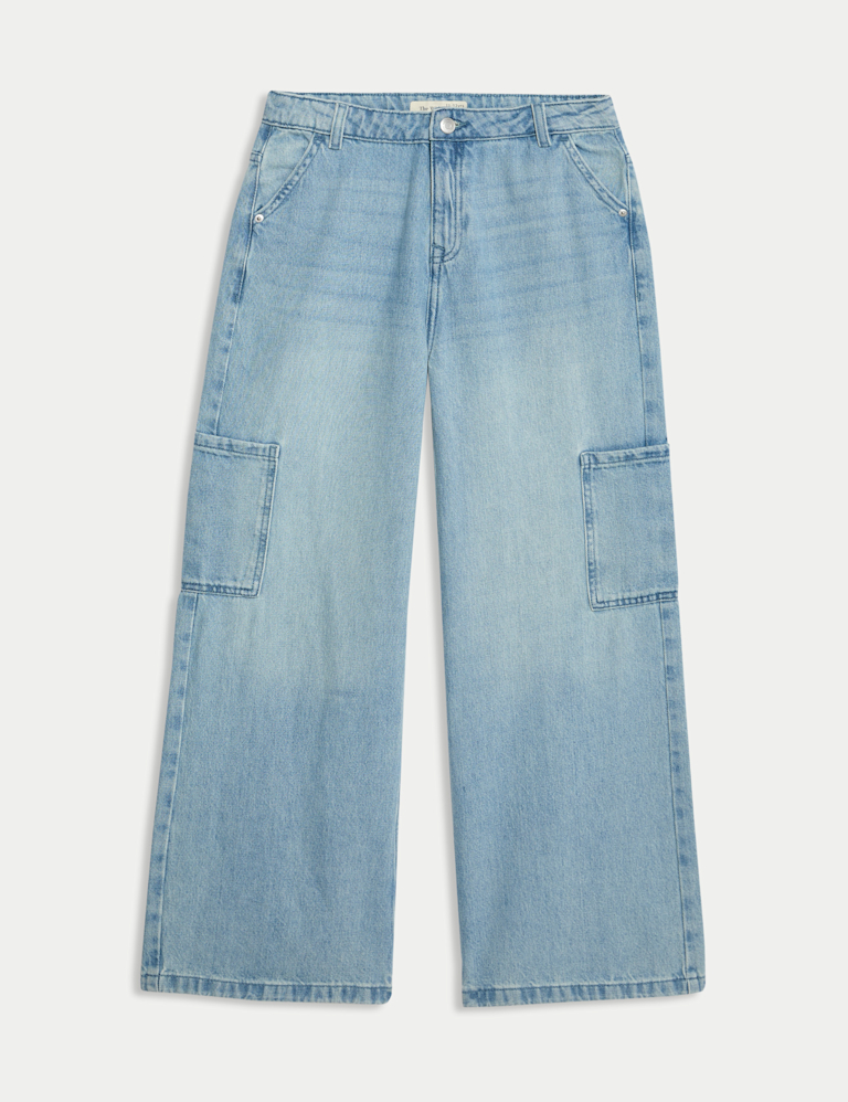 Wide Leg Cargo Jeans (6-16 Yrs) Wide Leg Cargo Jeans (6-16 Yrs)