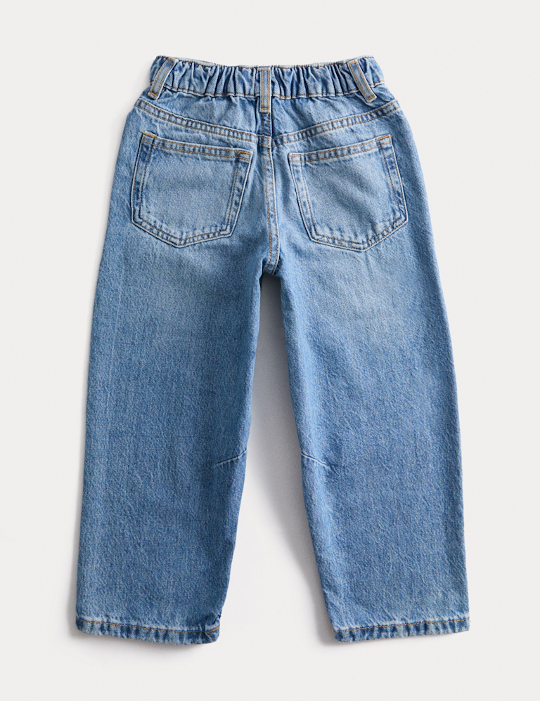 Barrel Leg Denim Jeans (2-10 Yrs)