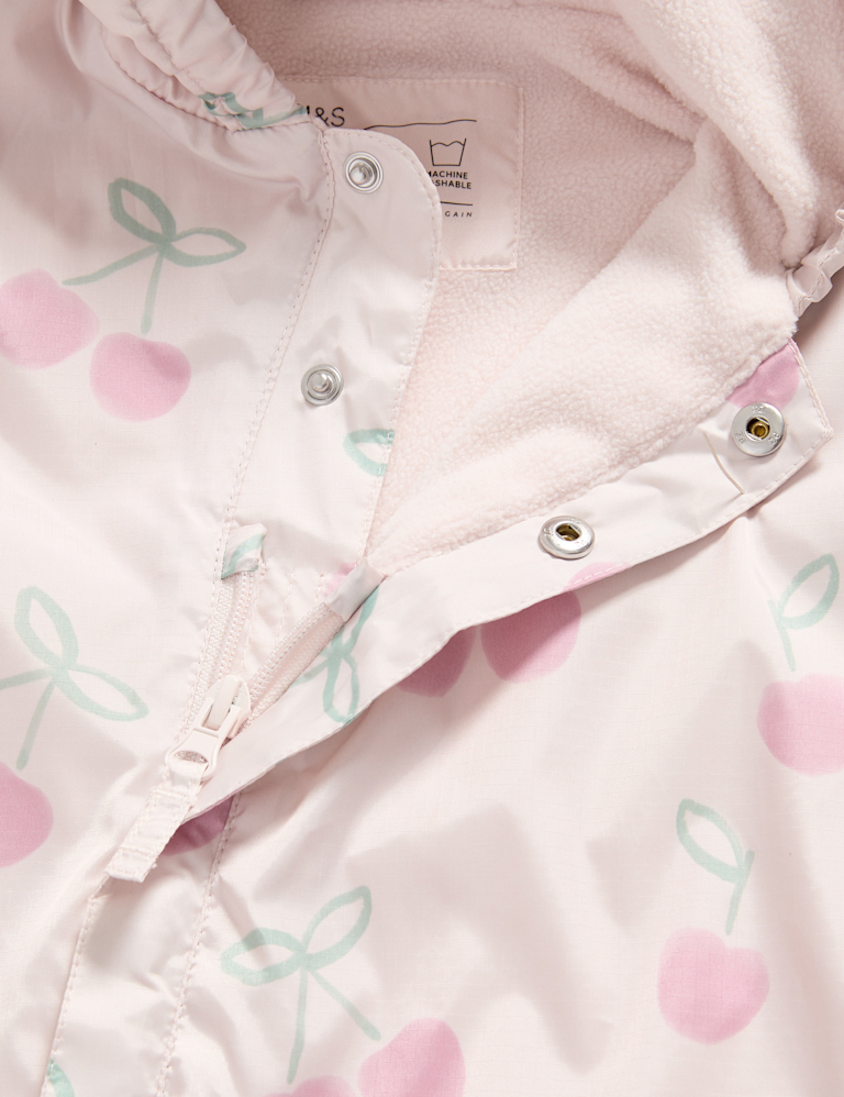 Cherry Print Puddlesuit (0-1 Yrs)