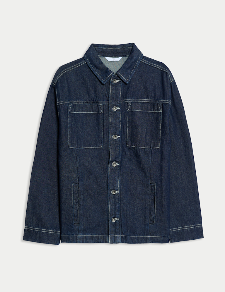 Pure Cotton Denim Shirt (6-16 Yrs)
