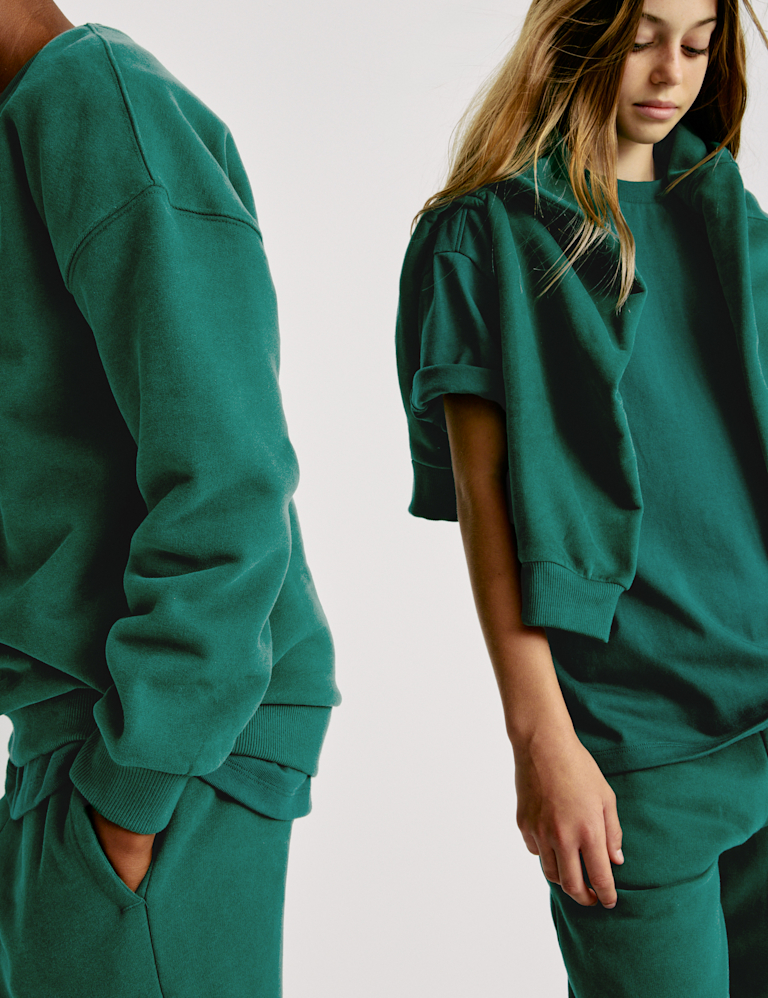 Cotton Rich Slogan Sweatshirt (6-16 Yrs)