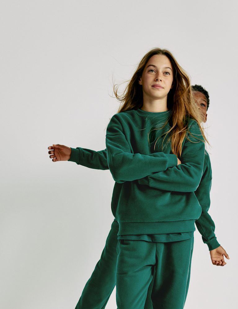 Cotton Rich Slogan Sweatshirt (6-16 Yrs)