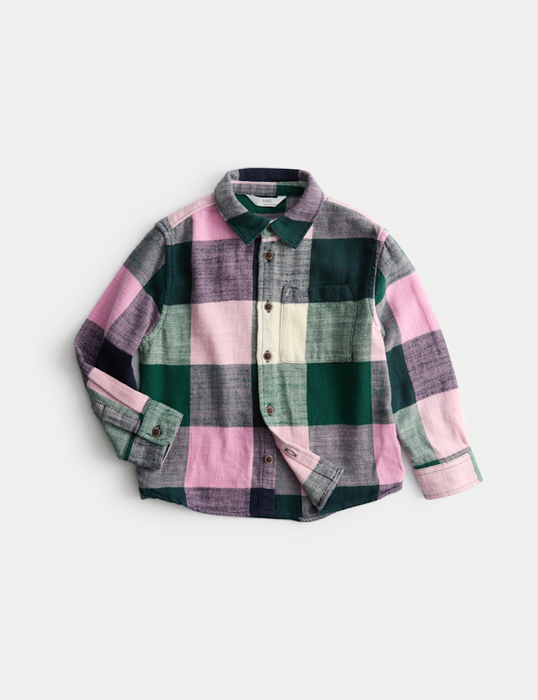 Pure Cotton Checked Shirt (2-8 Yrs)