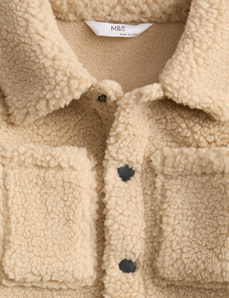 Borg Fleece Lined Shacket (2-8 Yrs)