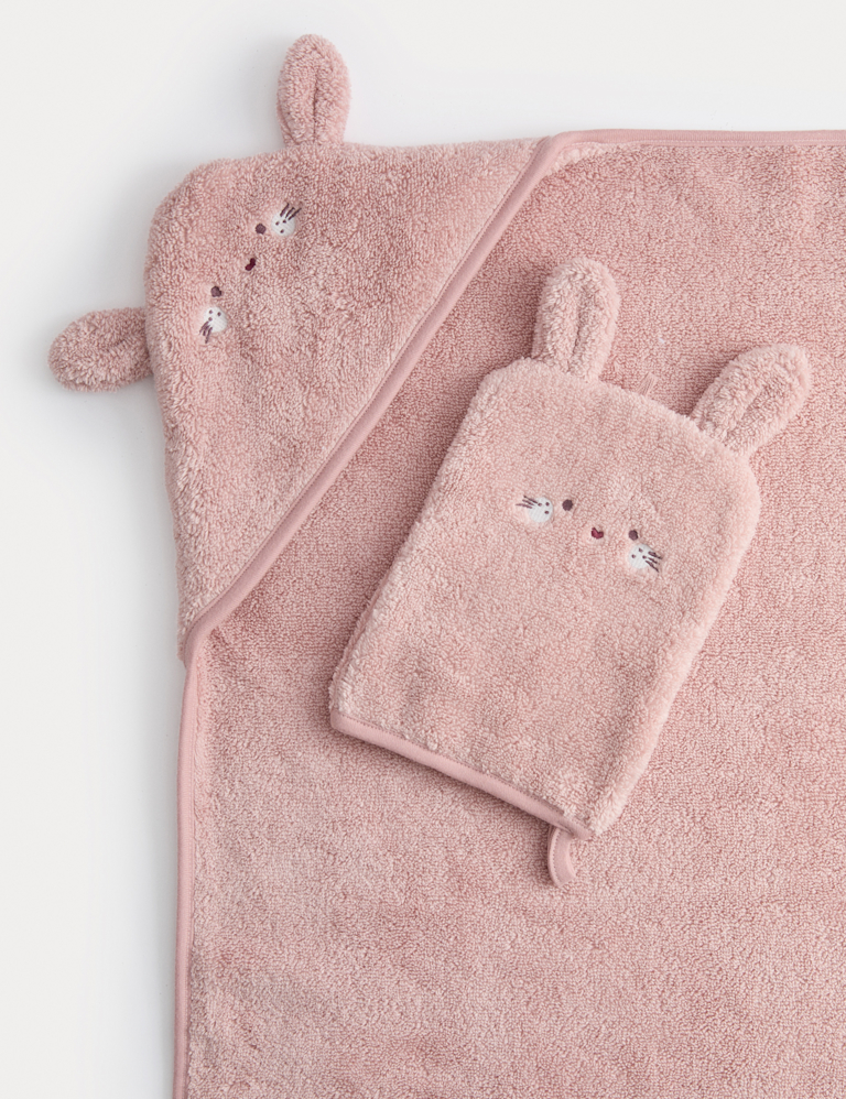 Pure Cotton Bunny Hooded Towel
