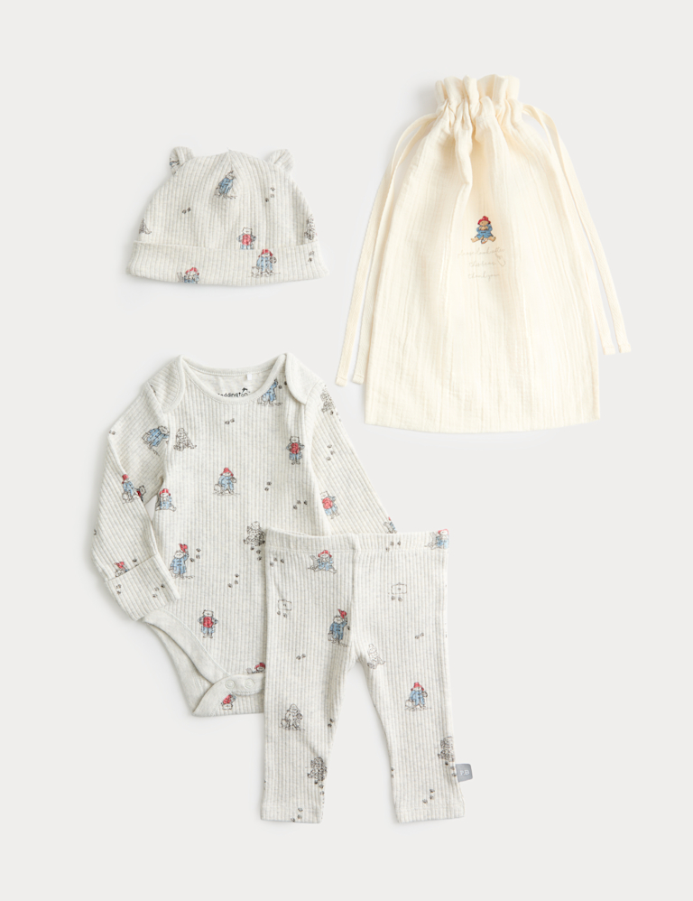 4pc Cotton Rich Paddington Bear™ Gift Set (0-9 Mths)