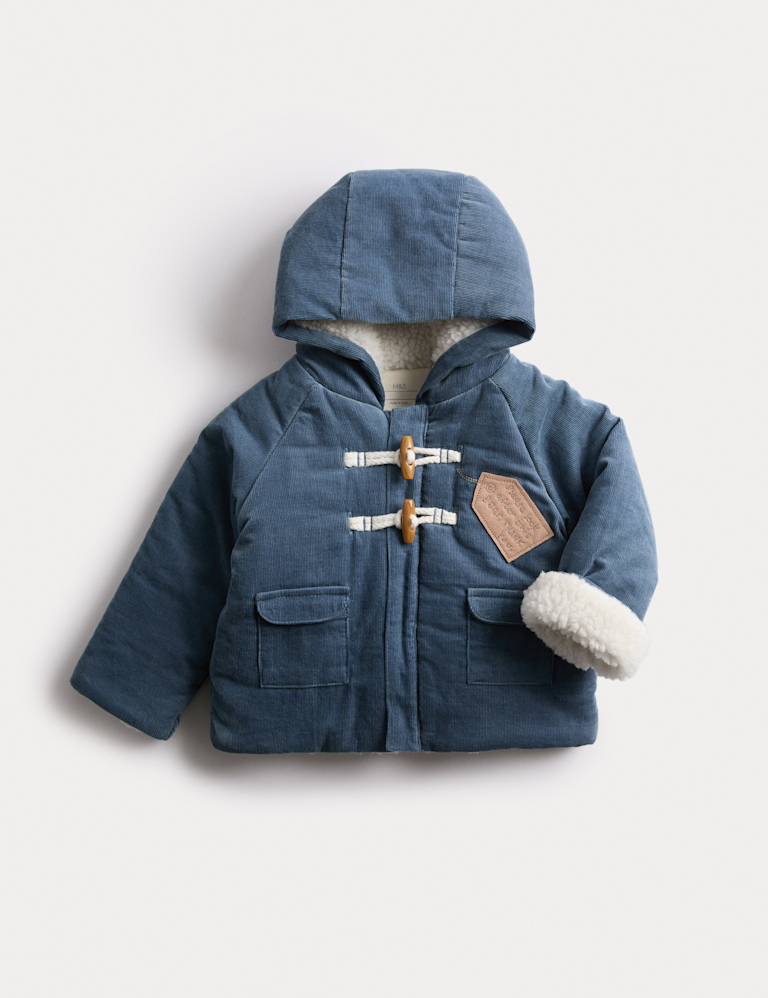 Borg Lined Paddington™ Cord Duffle Jacket (0-12 Mths)
