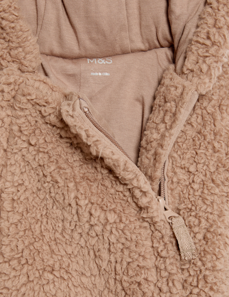 Borg Zip Pramsuit (0-12 Mths)