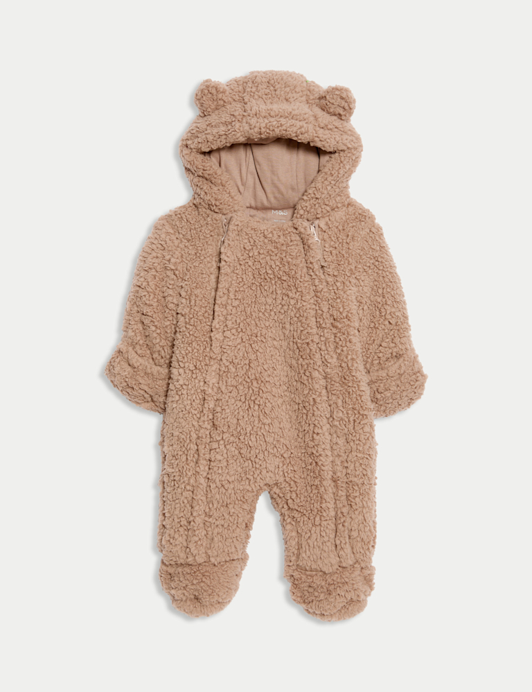 Borg Zip Pramsuit (0-12 Mths)