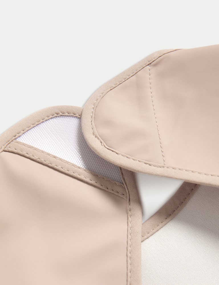 Long Sleeved Acorn Print Feeding Bib (6 Mths – 3 Yrs)