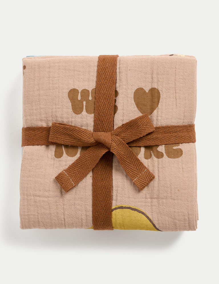 3pk Pure Cotton Muslins