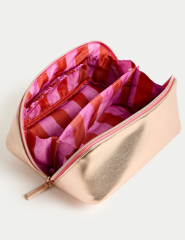 Wide Opening Travel Makeup Bag