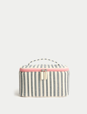 Striped Cosmetic Case