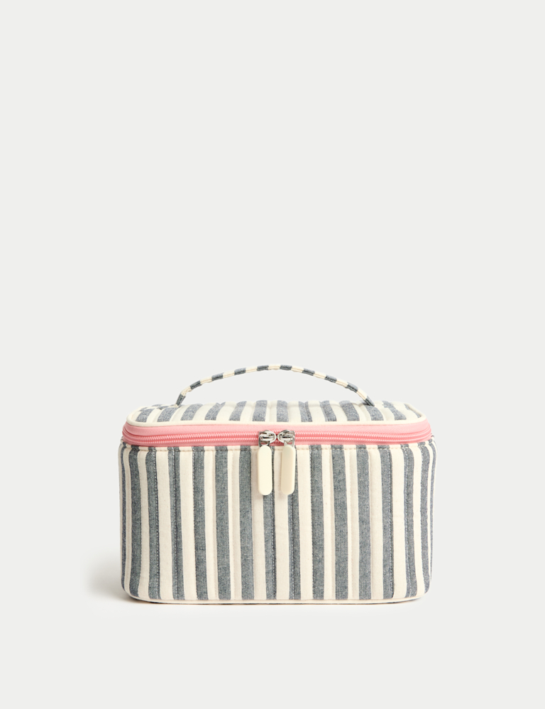 Striped Cosmetic Case