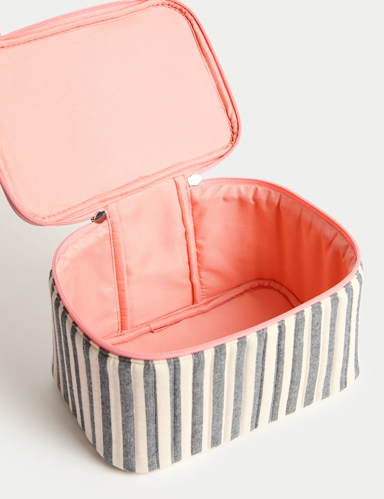 Striped Cosmetic Case