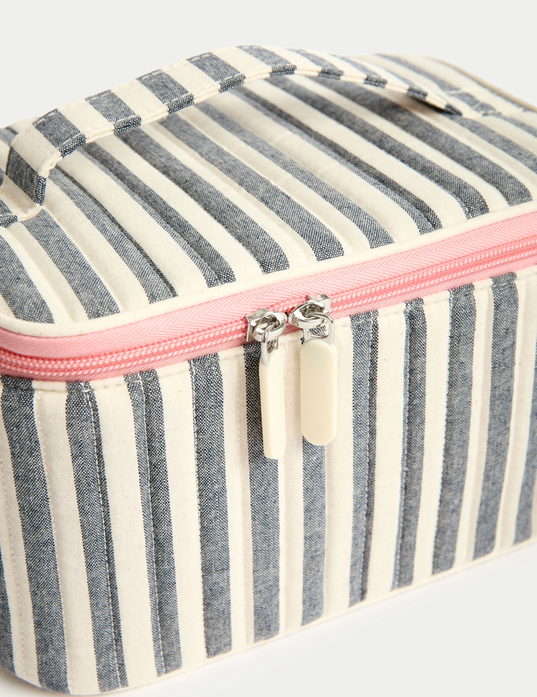 Striped Cosmetic Case
