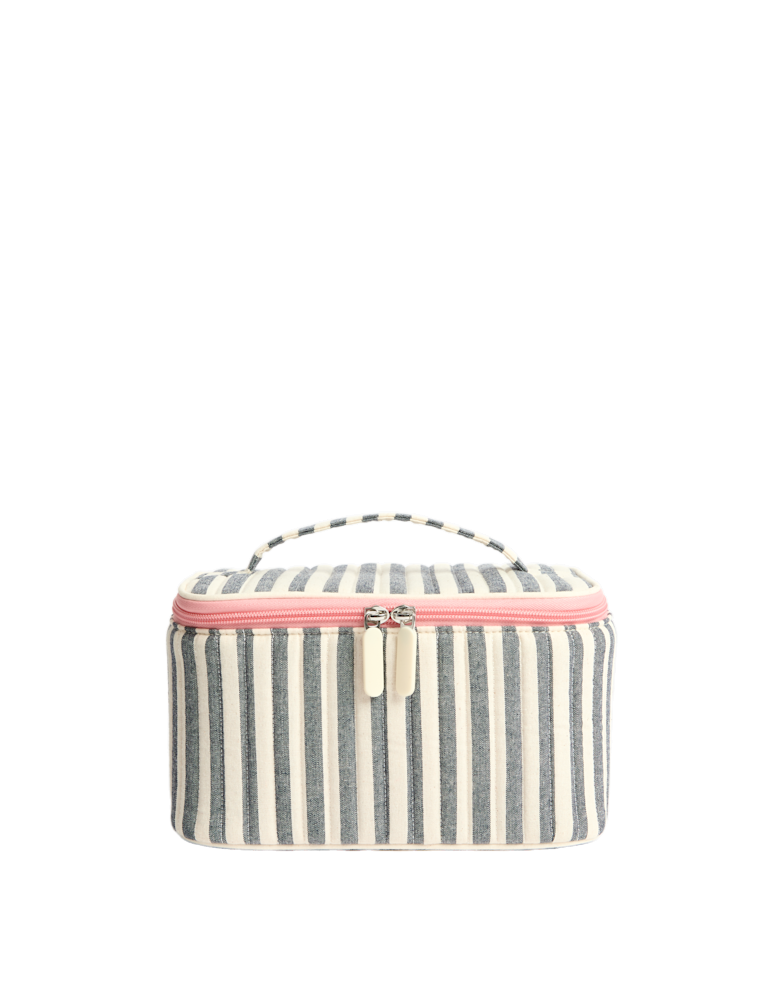 Striped Cosmetic Case