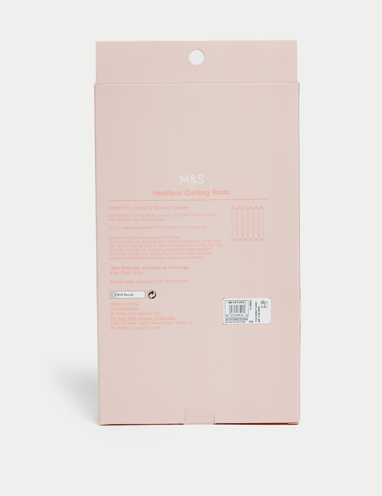 Six Piece Heatless Curling Rod Set