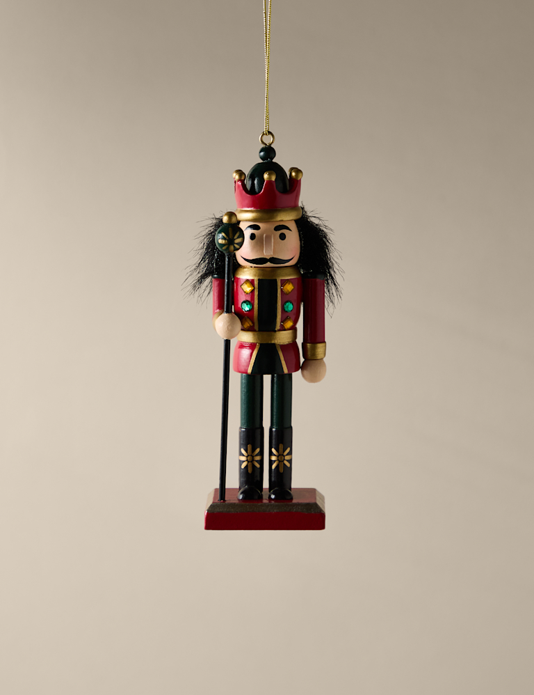 Embellished Hanging Nutcracker Decoration