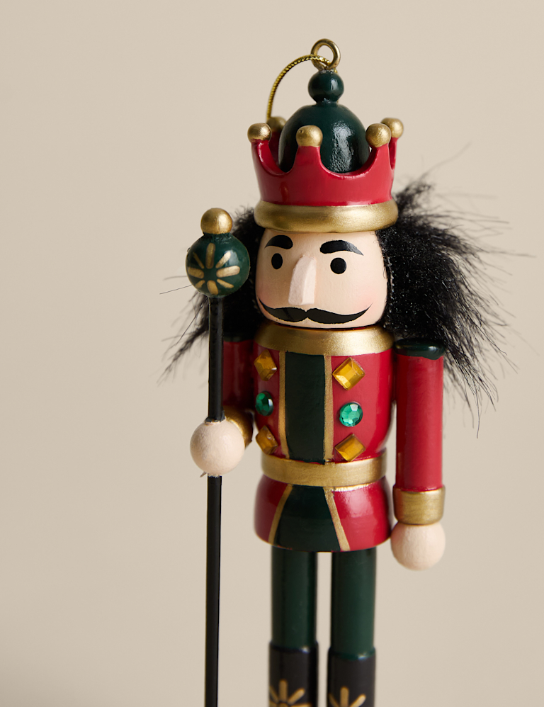 Embellished Hanging Nutcracker Decoration