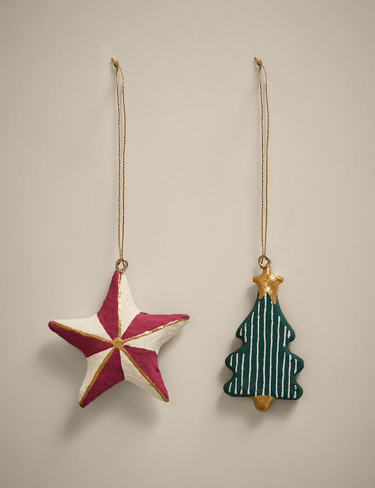 2pk Hanging Christmas Icon Decorations