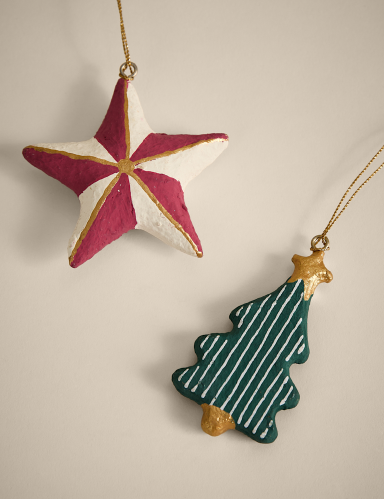 2pk Hanging Christmas Icon Decorations