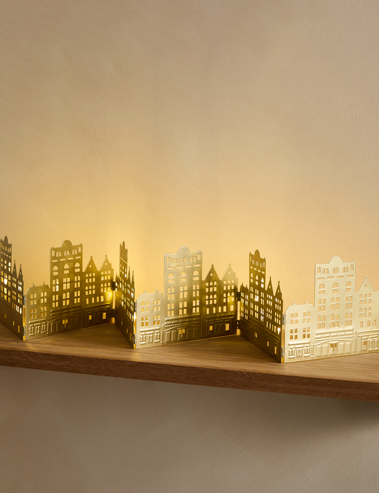 Light Up Townhouse Scene Decoration