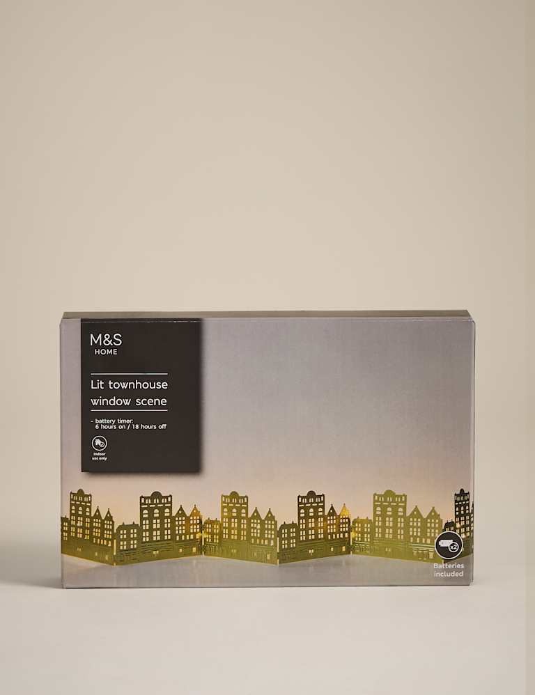 Light Up Townhouse Scene Decoration