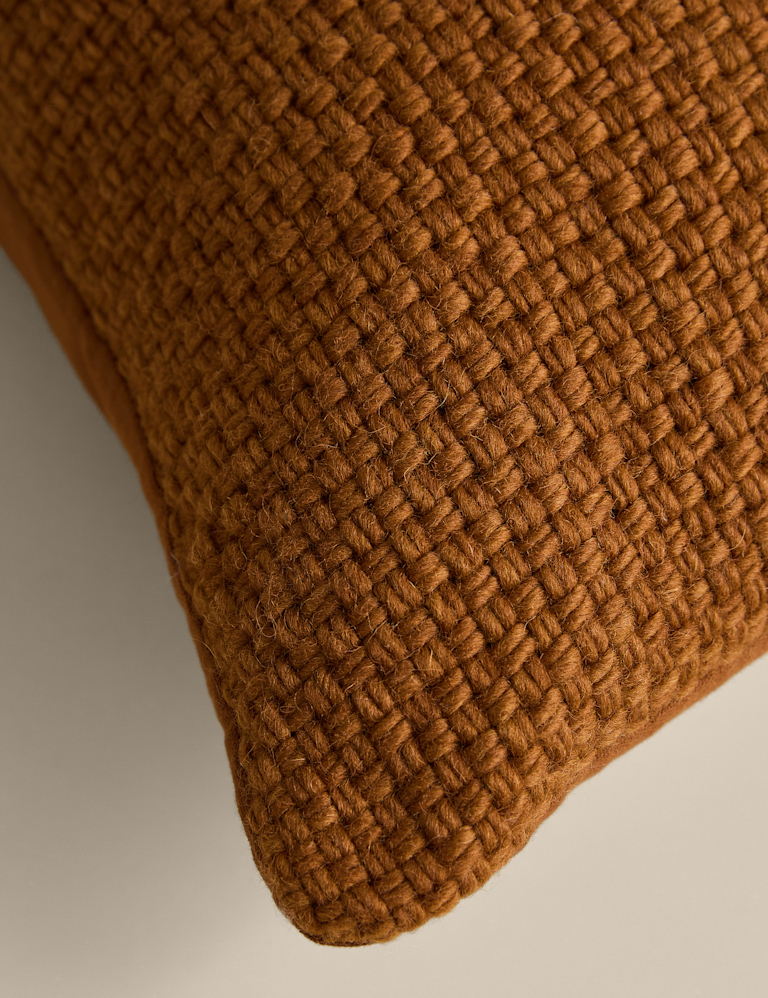 Pure Wool Basket Weave Cushion