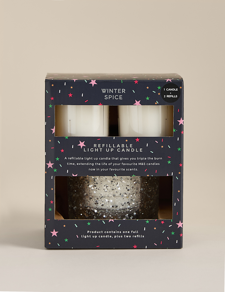 Winter Spice Light Up Candle & Refill Set