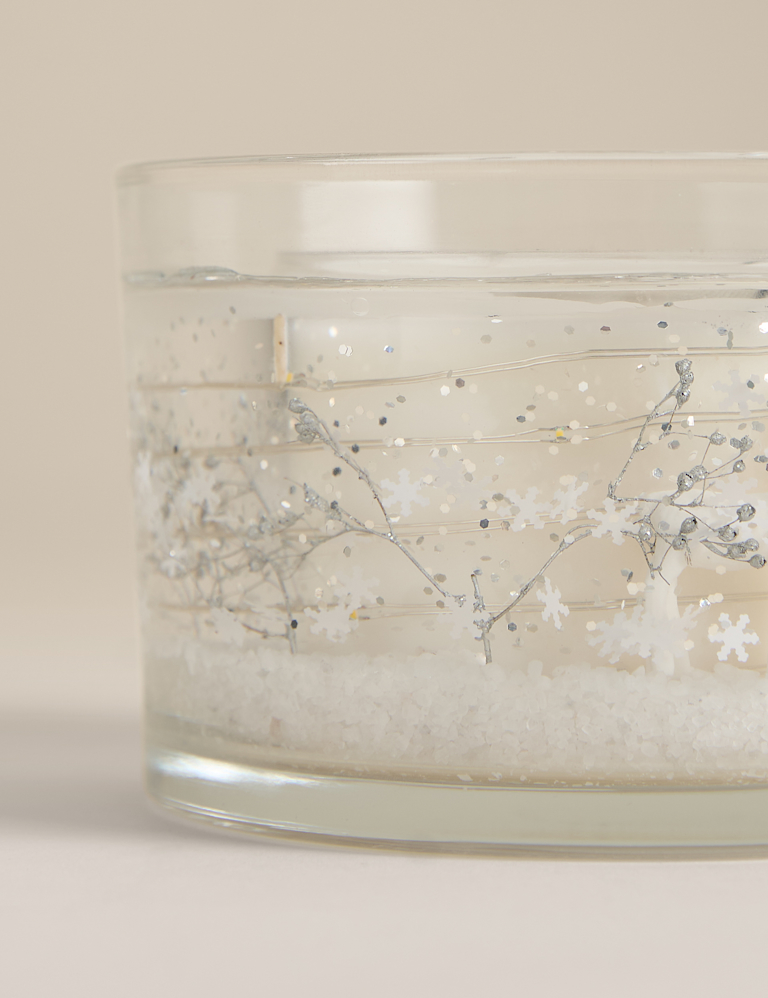 Silver 2 Wick Light Up Candle