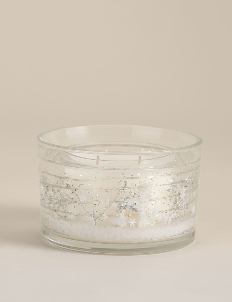 Silver 2 Wick Light Up Candle