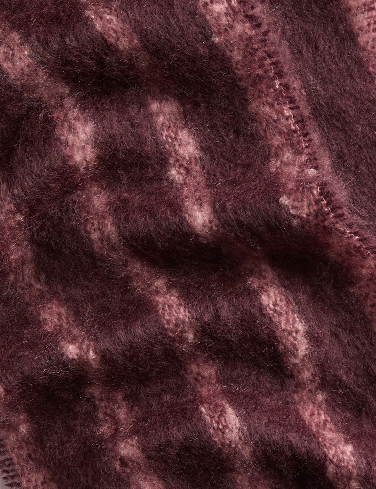 Brushed Striped Scarf