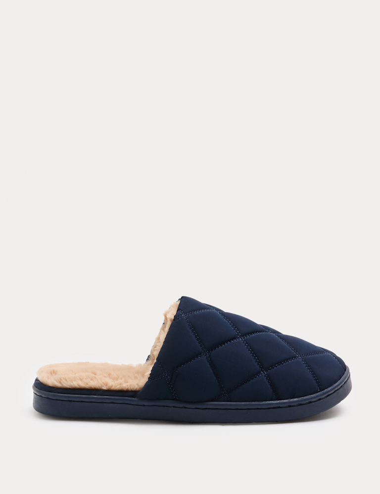 Quilted Mule Slippers with Secret Support Quilted Mule Slippers with Secret Support