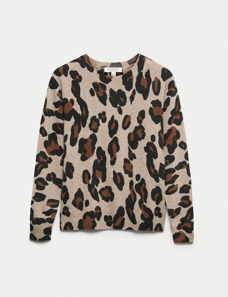 Pure Cashmere Animal Print Jumper