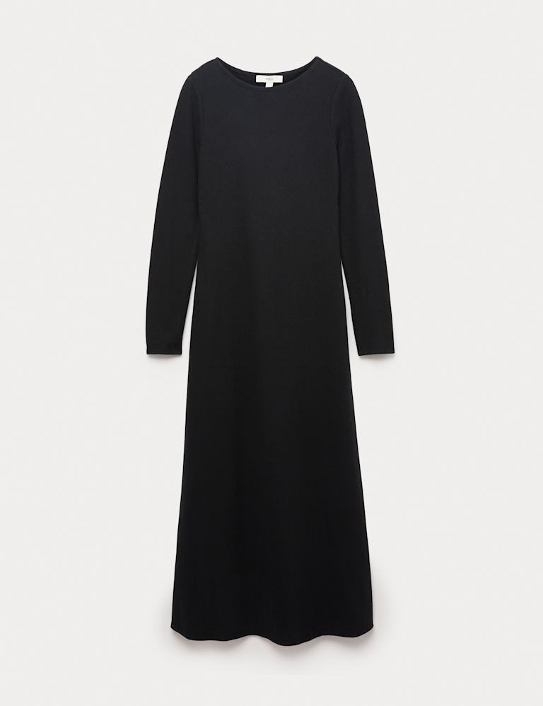 Cotton Rich Cosy Midi Column Dress