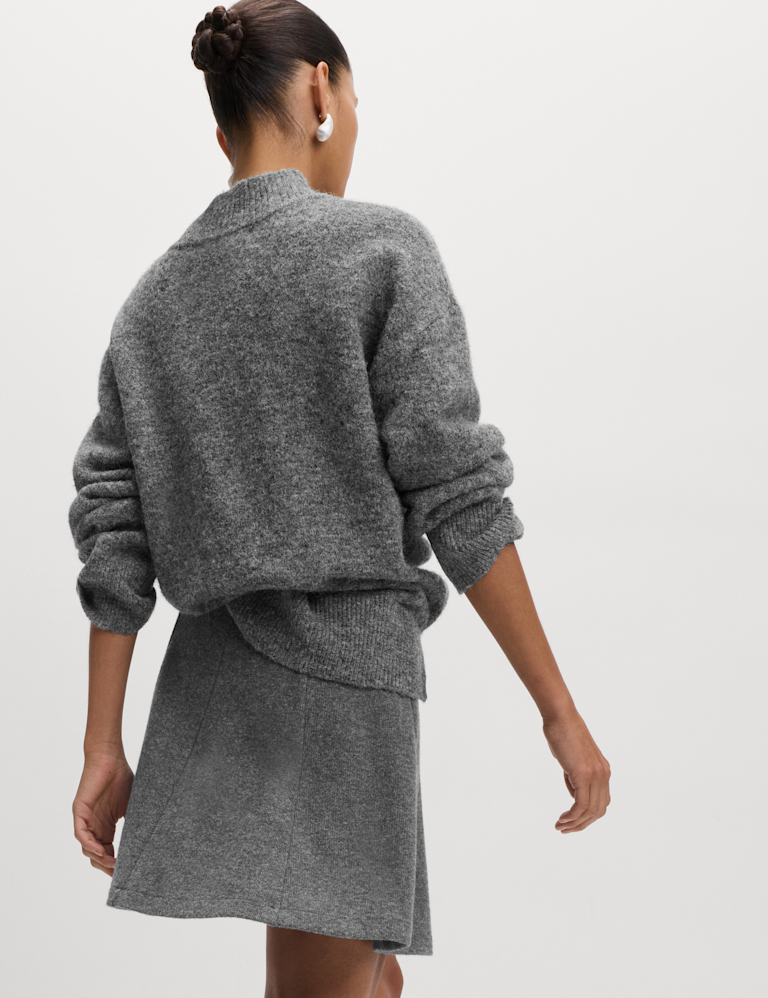 Jersey Seam Detail Mini Skirt