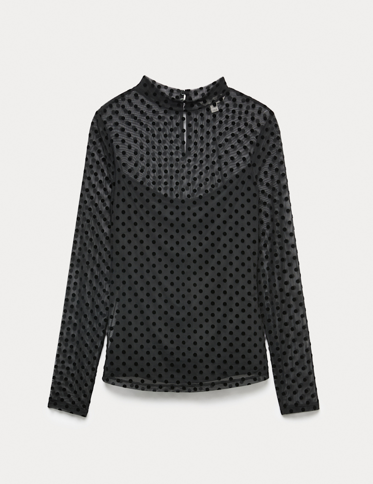 Flock Fitted Mesh Top