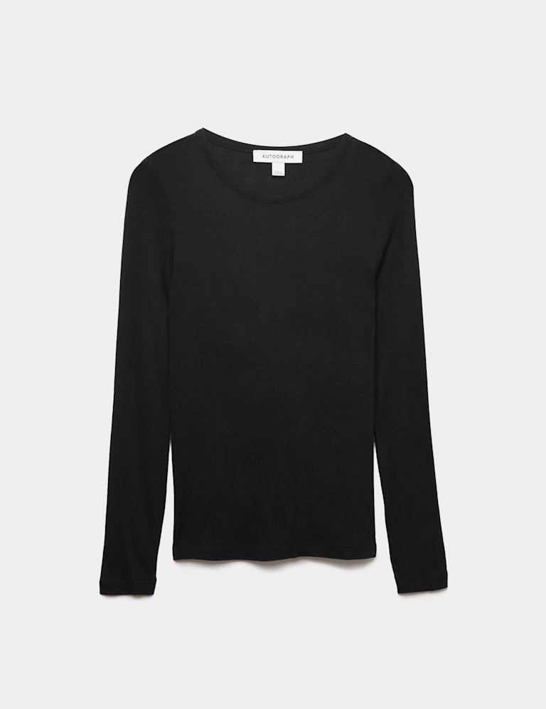 Crew Neck Top with Silk