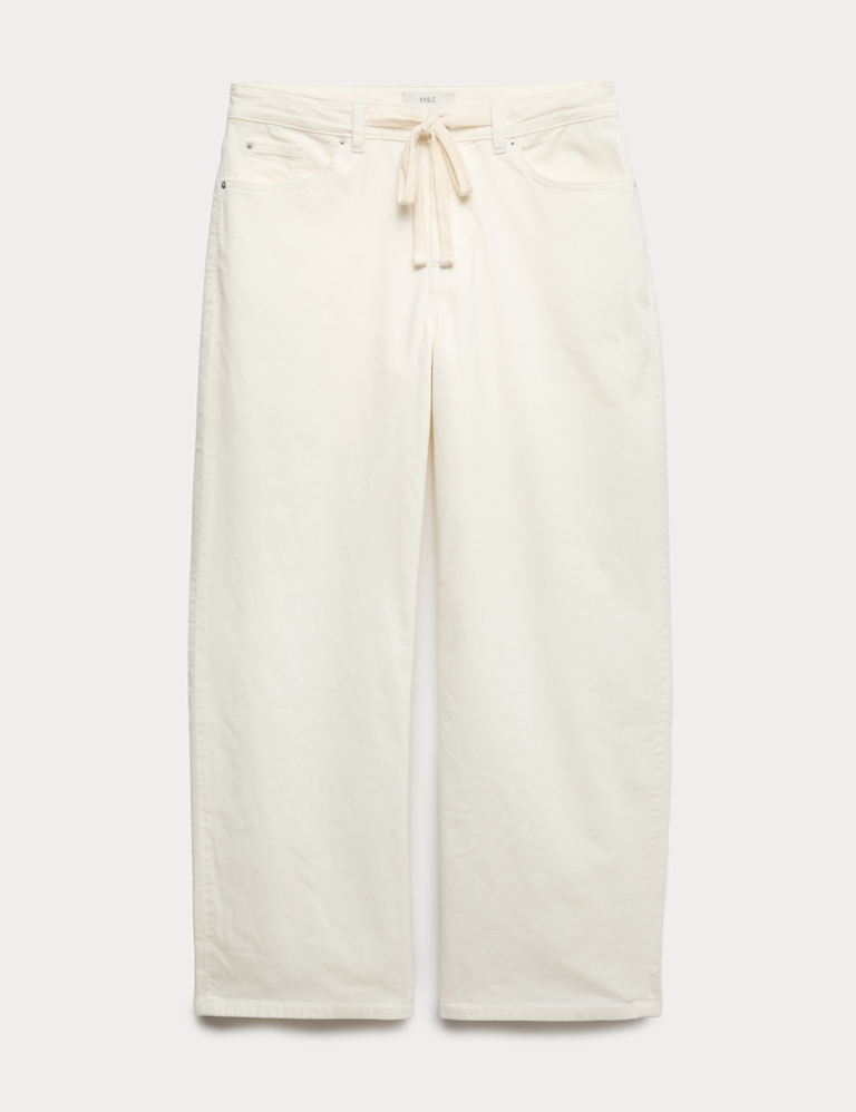 Cotton Rich Cord Wide Leg Trousers